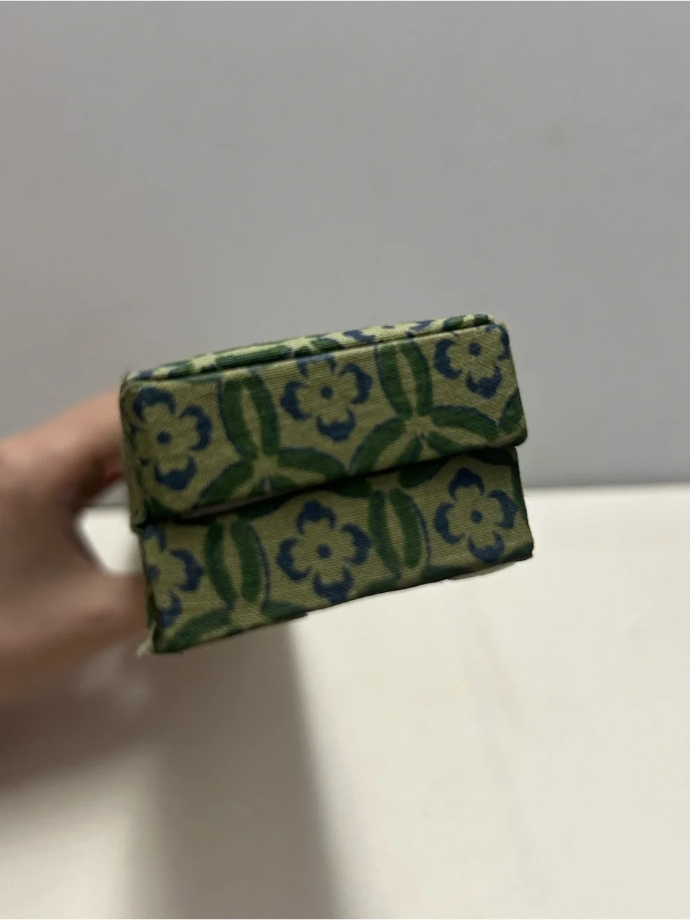 Vintage Chopstick Set Cloisonné Floral with Original Box 2 Sticks